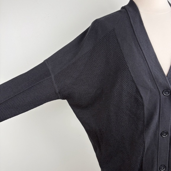 Vince Cardigan Wool & Silk Buttons Black - Picture 4 of 12